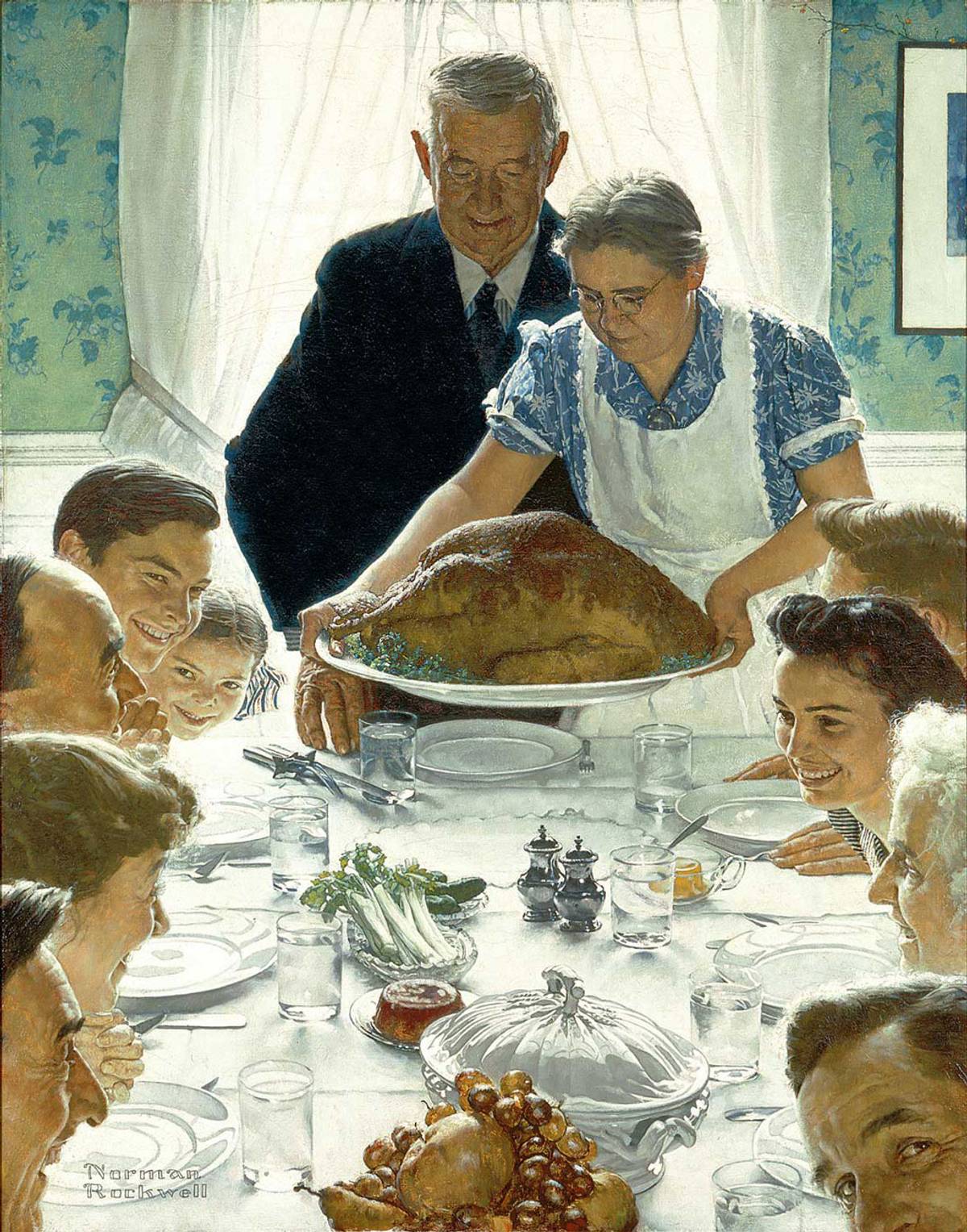 Norman Rockwell, ‘Freedom from Want,’ 1943 (Wikipedia)