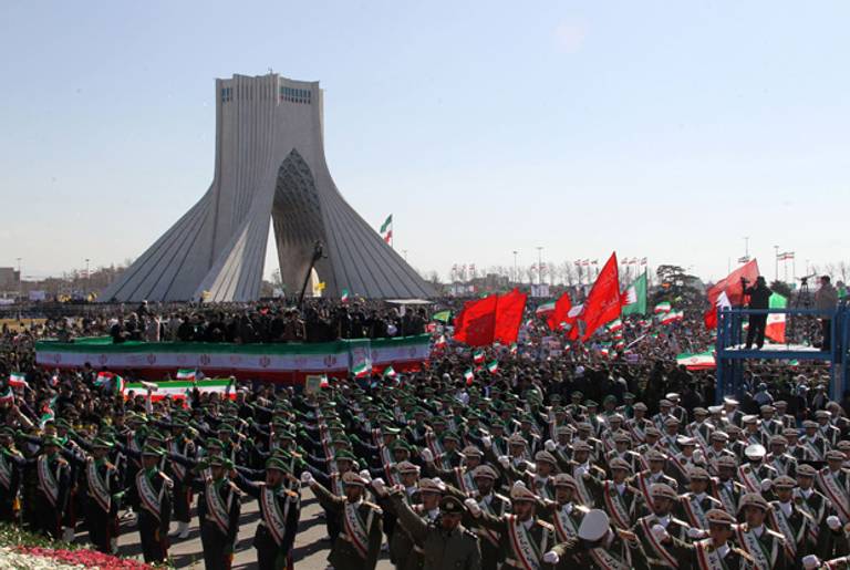 Tehran celebrates the 33rd anniversary of the Islamic Revolution earlier this month.(Atta Kenare/AFP/Getty Images)