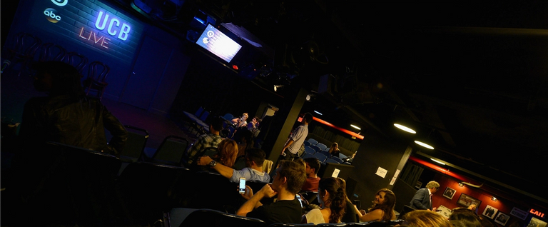 A view of atmosphere at the UCB Live! event during Advertising Week 2015 AWXII at the Upright Citizens Brigade Theatre in New York City, September 30, 2015.