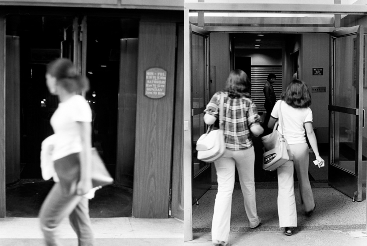 Photos from Roy Colmer's 1976 series, 'Doors, NYC.' (NYPL)