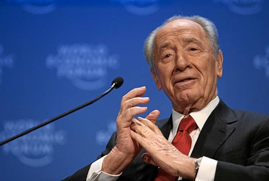 Israeli President Shimon Peres at the World Economic Forum(AFP)