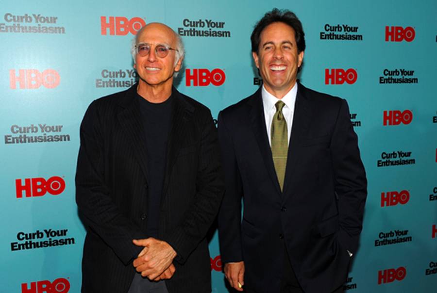Larry David and Jerry Seinfeld. (Stephen Lovekin/Getty)