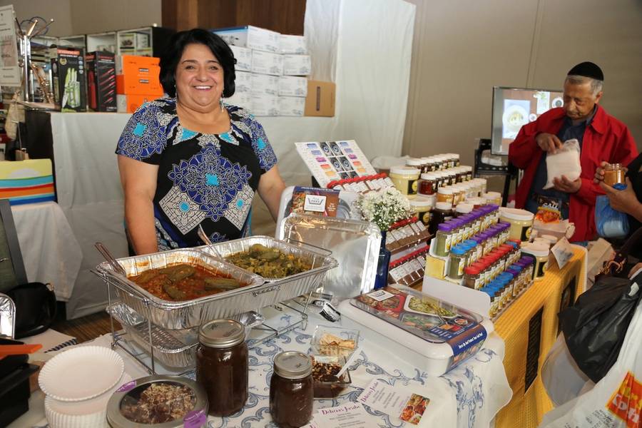 A vendor at the 2018 Passover Bazaar. 