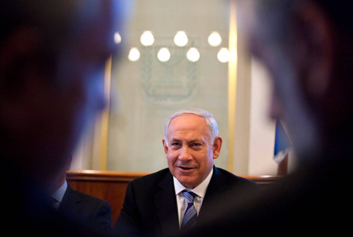 Prime Minister Netanyahu Sunday.(Abir Sultan/AFP/GettyImages)