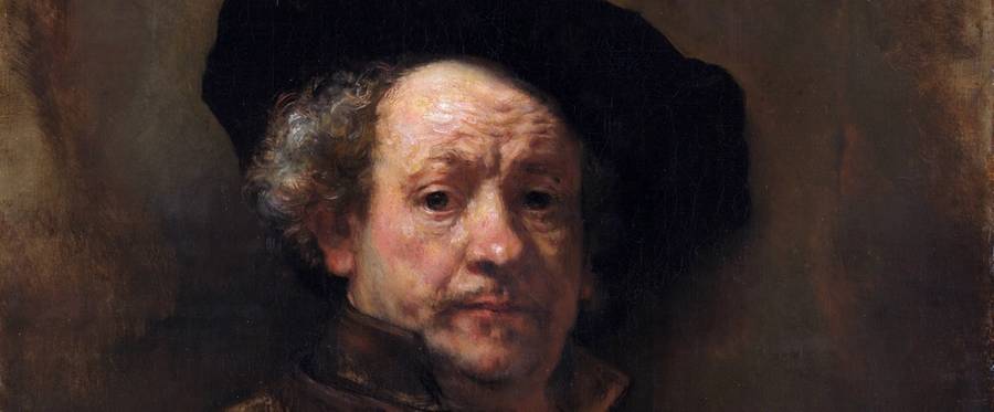 A self-portrait by Rembrandt