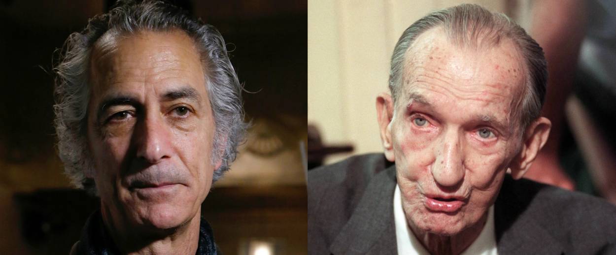 David Strathairn: John Lamparski/Getty Images; Jan Karski: Tomasz Gzell/AFP/Getty Images