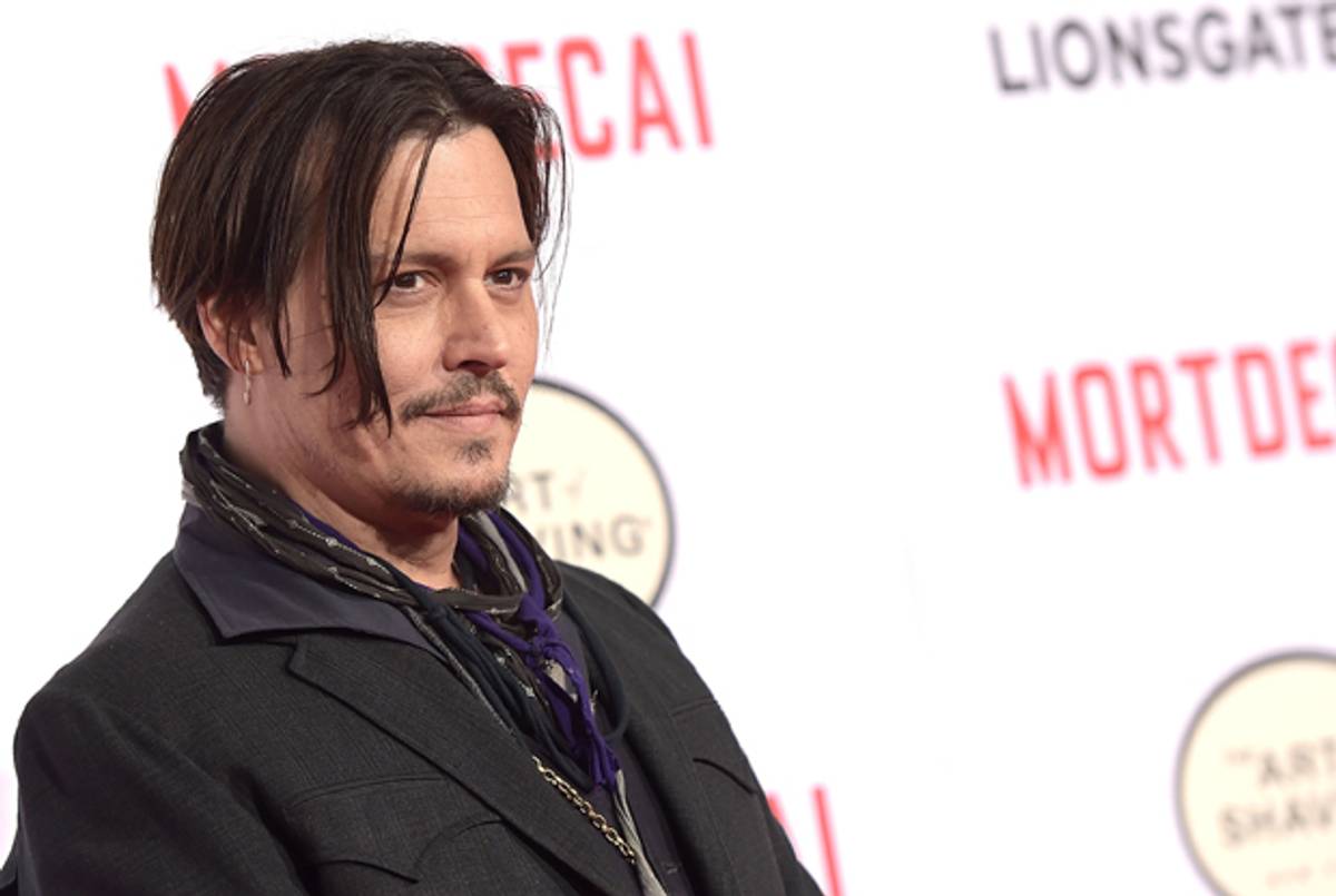 Actor Johnny Depp at the premiere of 'Mortdecai' on January 21, 2015 in Hollywood, California. (Jason Kempin/Getty Images)