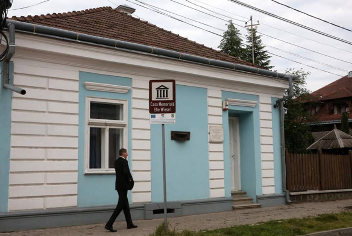 Elie Wiesel’s Childhood home in Sighet, Romania, which is now a museum. (Marc Israel Sellem)