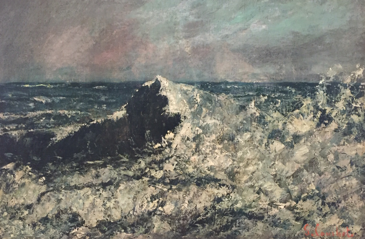 Gustave Courbet, The Wave, c. 1870. 