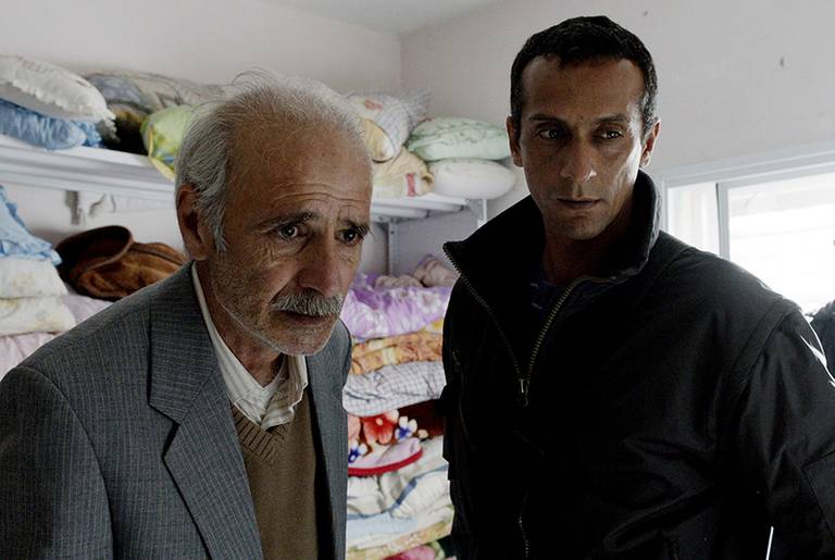 George Iskandar as Nasser and Hitham Omari as Badawi in Bethlehem.(Adopt Films)