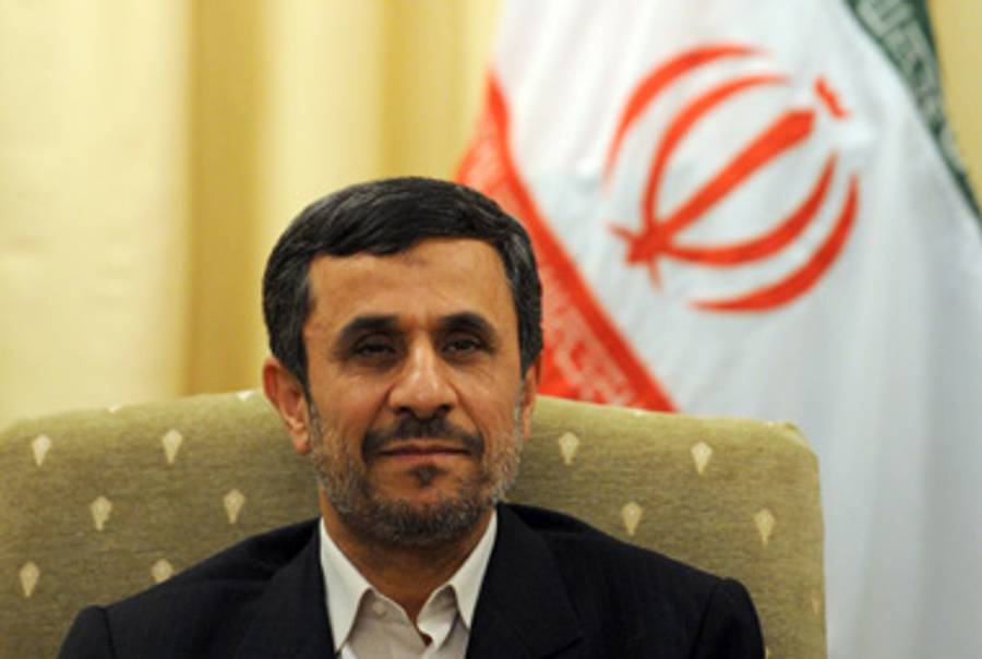 President Ahmadinejad today.(Aamir QureshiAFP/Getty Images)
