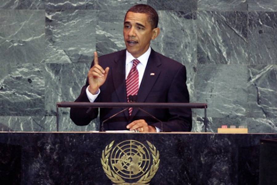 President Obama Addressing the United Nations in 2011(Reuters)