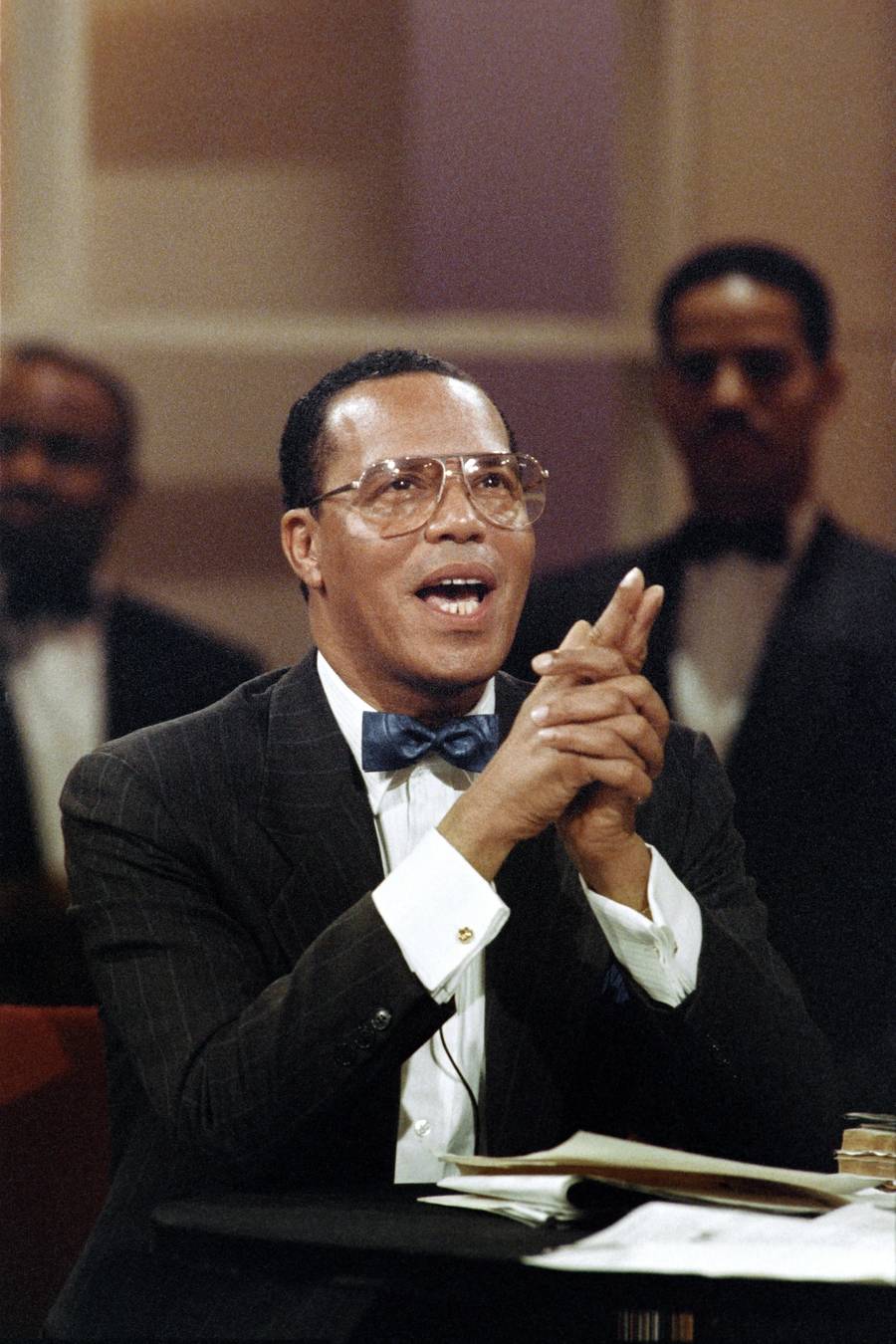 Louis Farrakhan on the ‘Phil Donahue’ television show, March 13, 1990