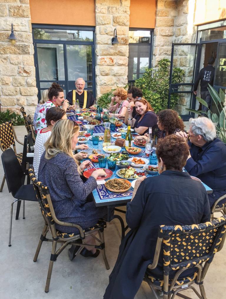 Allan's final birthday party with friends and family in Rosh Pina, 2019