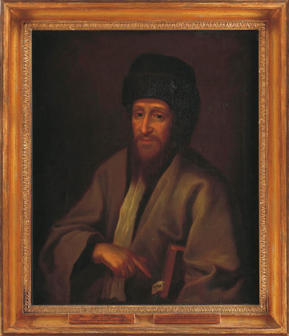Tzvi Ashkenazi (1658-1718), Chief Rabbi of Hamburg, artist unknown