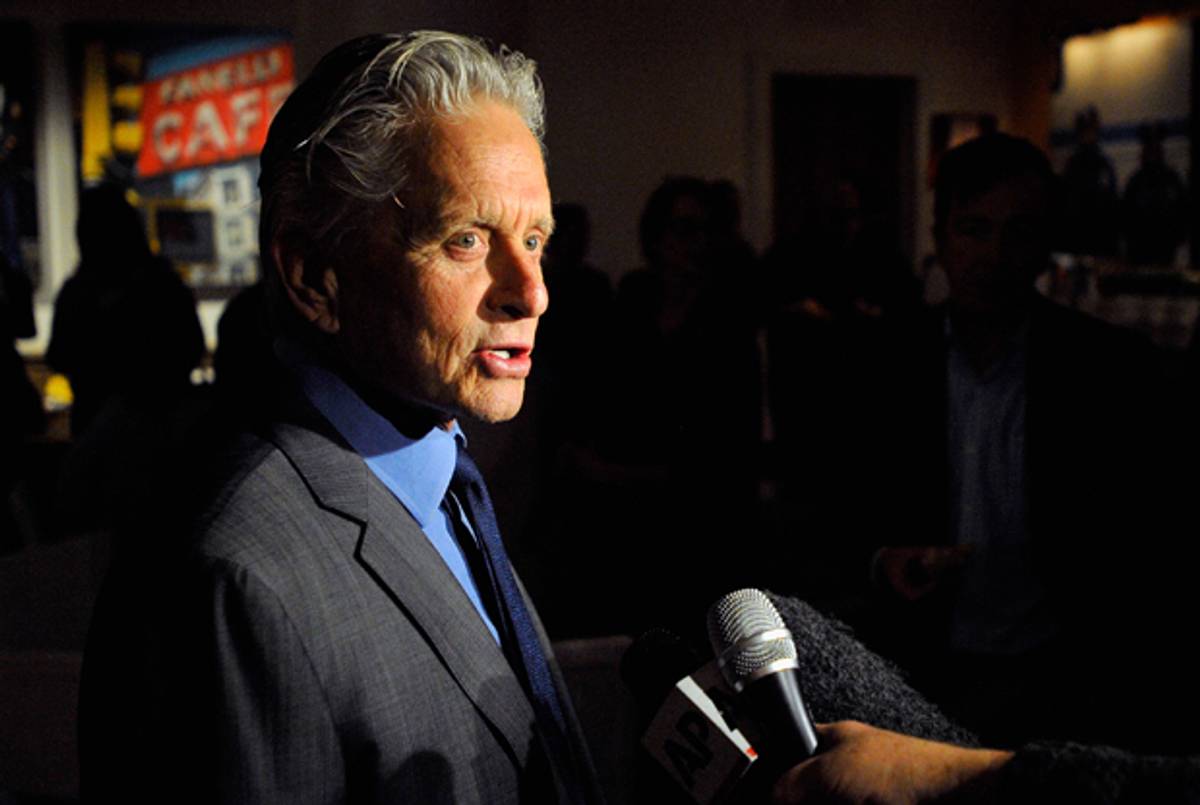 Michael Douglas on December 2, 2014 in New York City. ( Alex Goodlett/Getty Images)