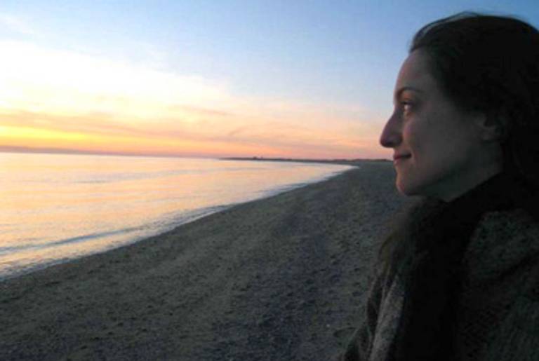 Nadia Kalman at the beach in Provincetown, Massachusetts.(Erica Ehrenburg)