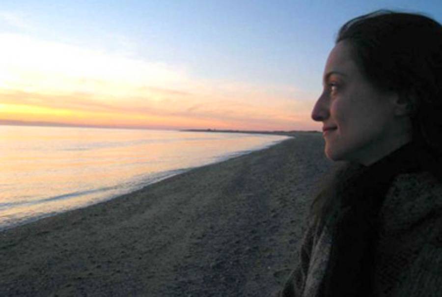 Nadia Kalman at the beach in Provincetown, Massachusetts.(Erica Ehrenburg)