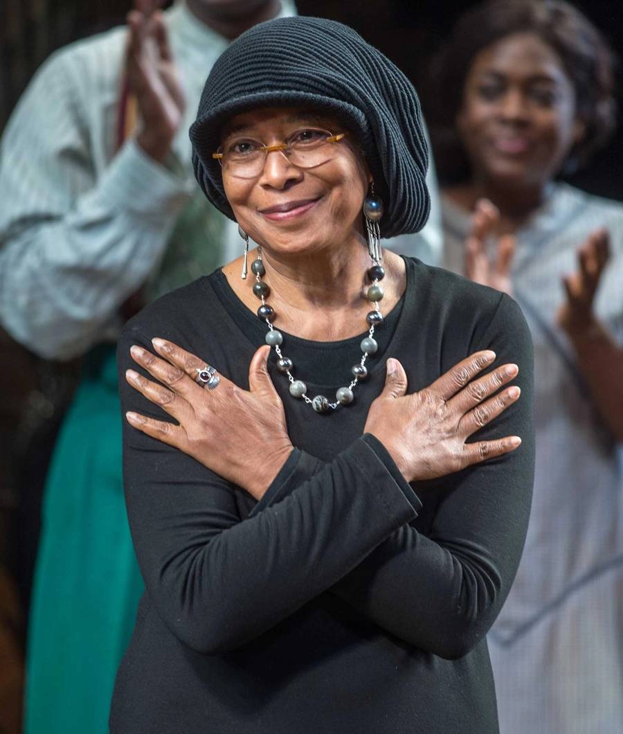 ‘I figured that something extra-literary was happening around Alice Walker when a woman calling into KPFA Pacifica addressed Walker as “The Living Buddha.”’ Alice Walker, December 2015, in New York City