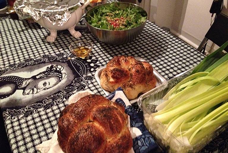 Sonja Sharp's Rosh Hashanah table in 2013. (Sonja Sharp)