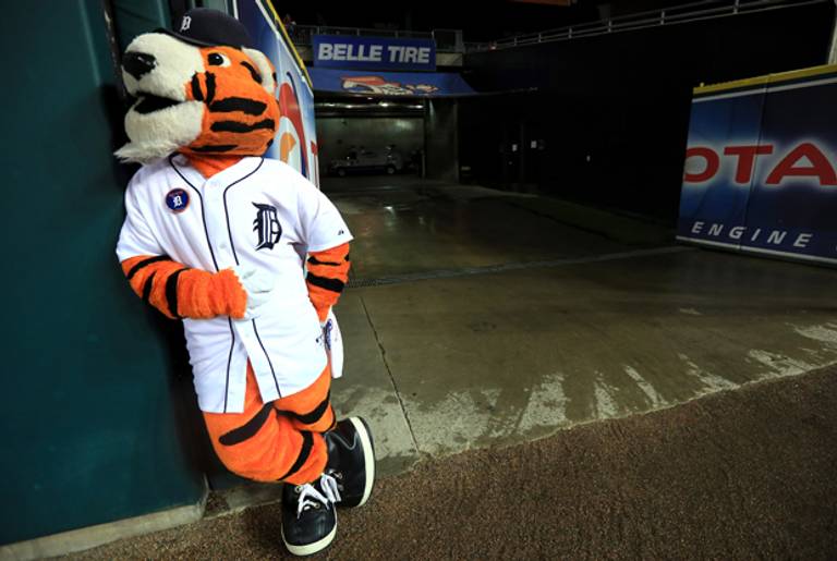 Paws, the mascot of the Detroit Tigers(Doug Pensinger/Getty Images)