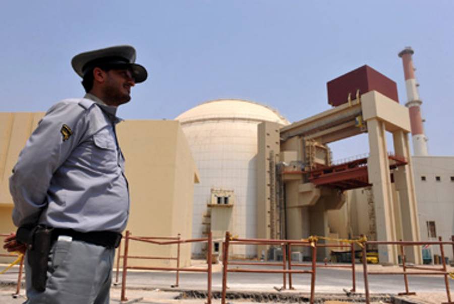 The nuclear reactor at Bushehr, August 2010.(IIPA via Getty Images)