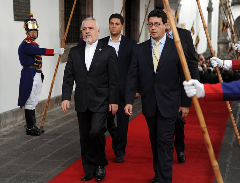 Iran's vice president, Mohammad-Reza Rahimi, left. (Flickr/Presidencia de la Republica de Ecuador)