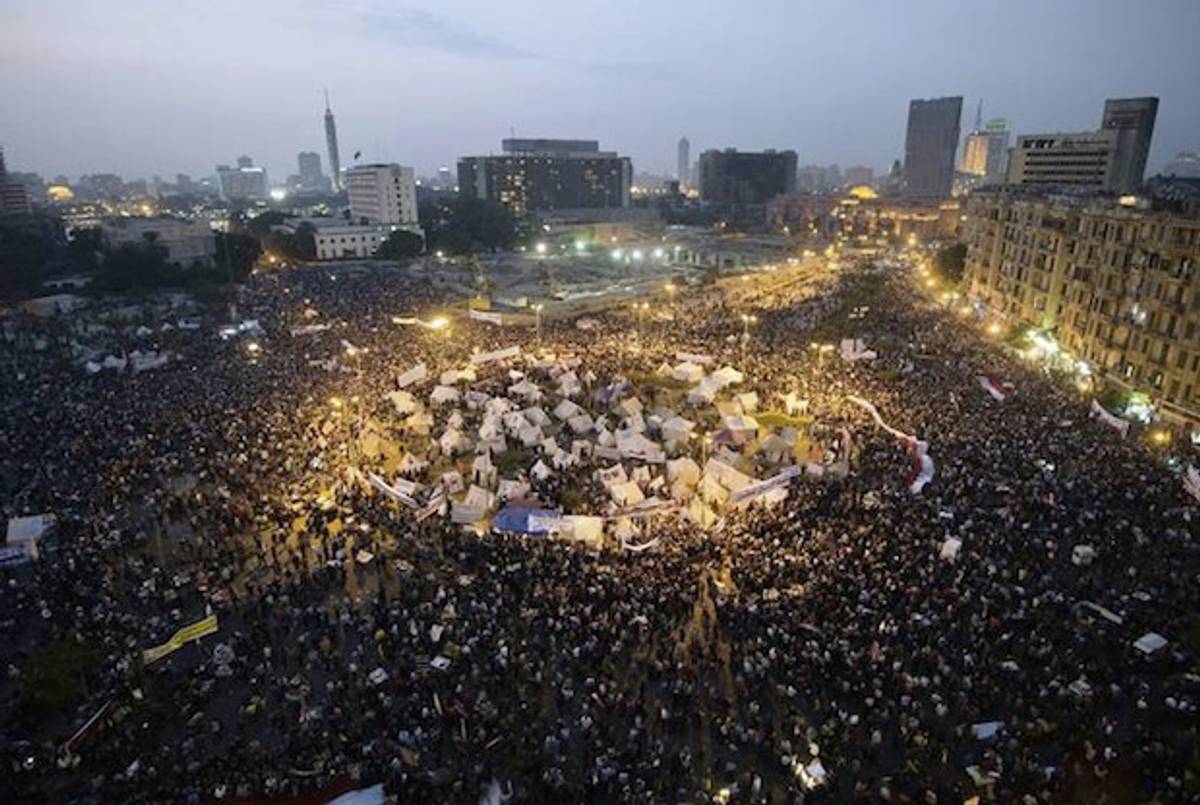 Roughly 200,000 People Gather to Protest in Cairo's Tahrir Square(AFP Getty)