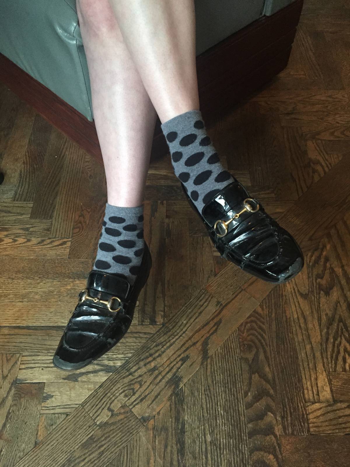 Natasha Lyonne’s beloved Gucci loafers. (Image: Periel Aschenbrand)