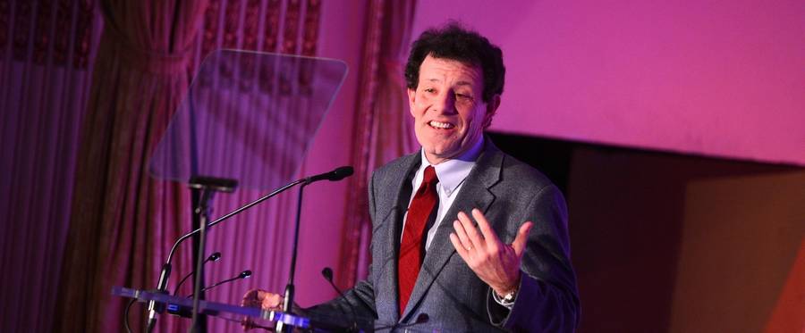 Journalist Nicholas Kristof speaks onstage at the 2nd Annual Save The Children Illumination Gala in New York City, November 19, 2014. 