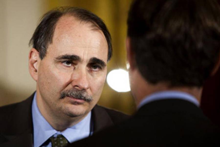 Axelrod at the White Houst last month.(Joshua Roberts-Pool/Getty Image)
