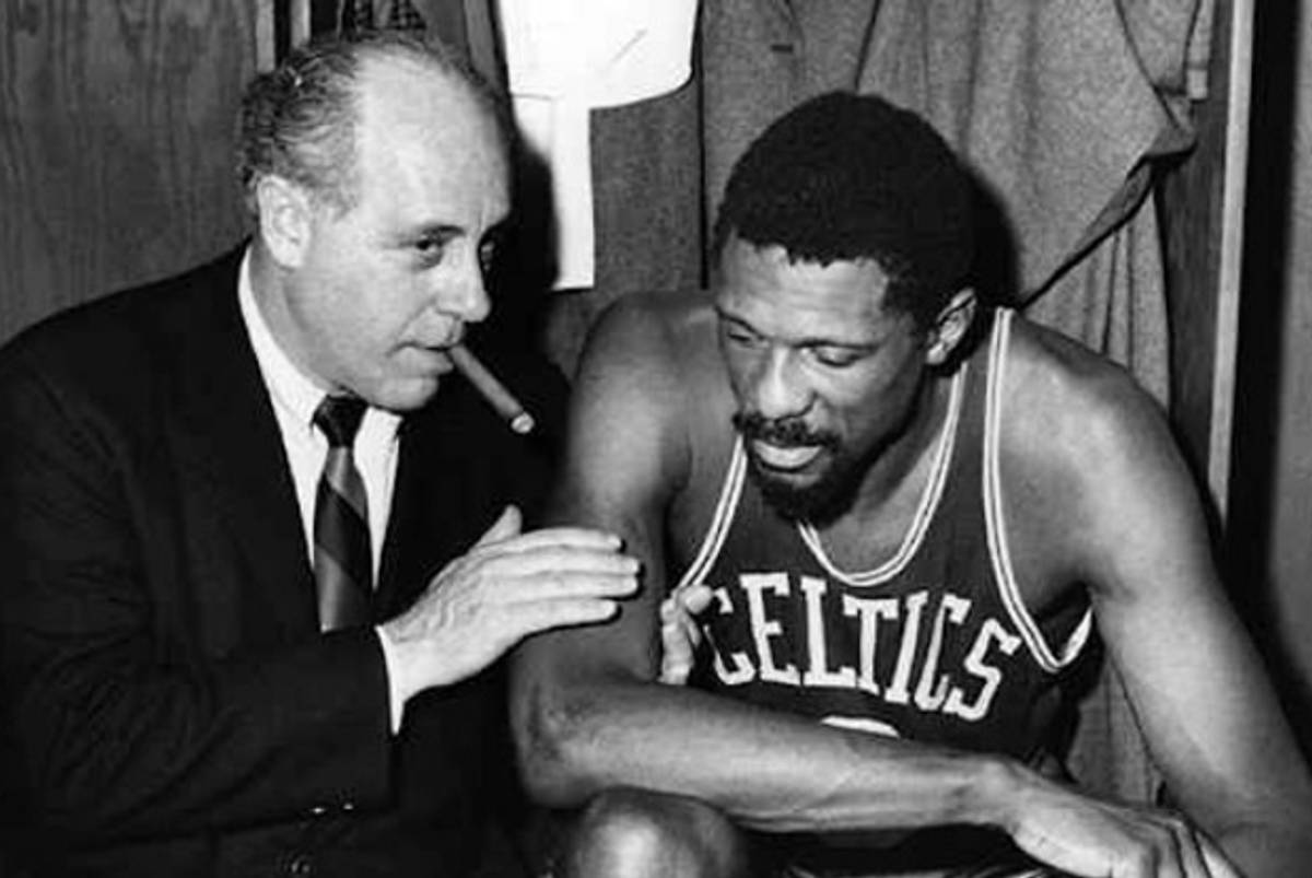 (Red Auerbach and Bill Russell)