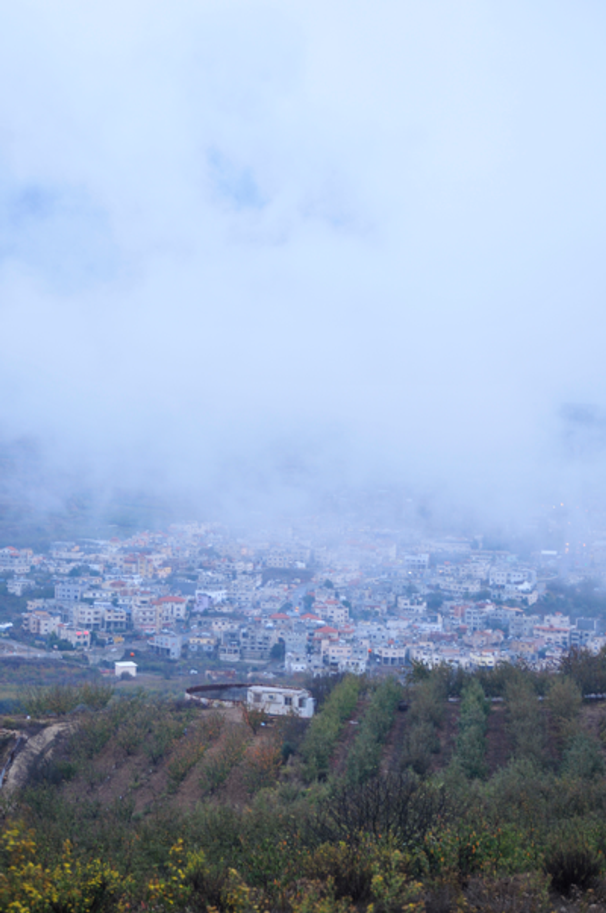The Druze village Mas’ade, viewed from the settlement Nimrod  (Photo: Efrat Moskovich)
