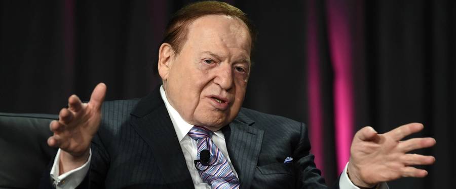 Las Vegas Sands Corp. Chairman and CEO Sheldon Adelson at the Venetian Las Vegas in Las Vegas, Nevada, October 1, 2014.  (Ethan Miller/Getty Images)