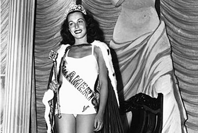Bess Myerson after being crowned Miss America 1945. (Associated Press)
