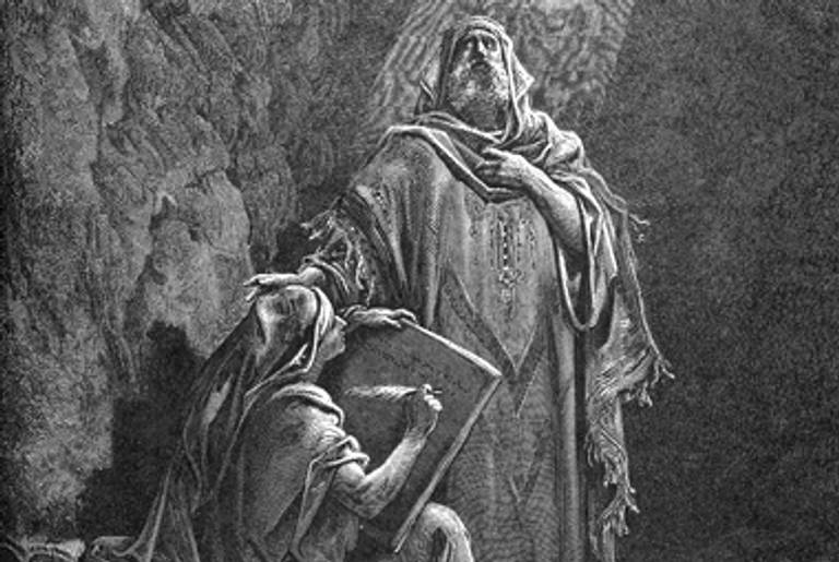 Baruch Writing Jeremiah's Propheices(Gustave Doré)