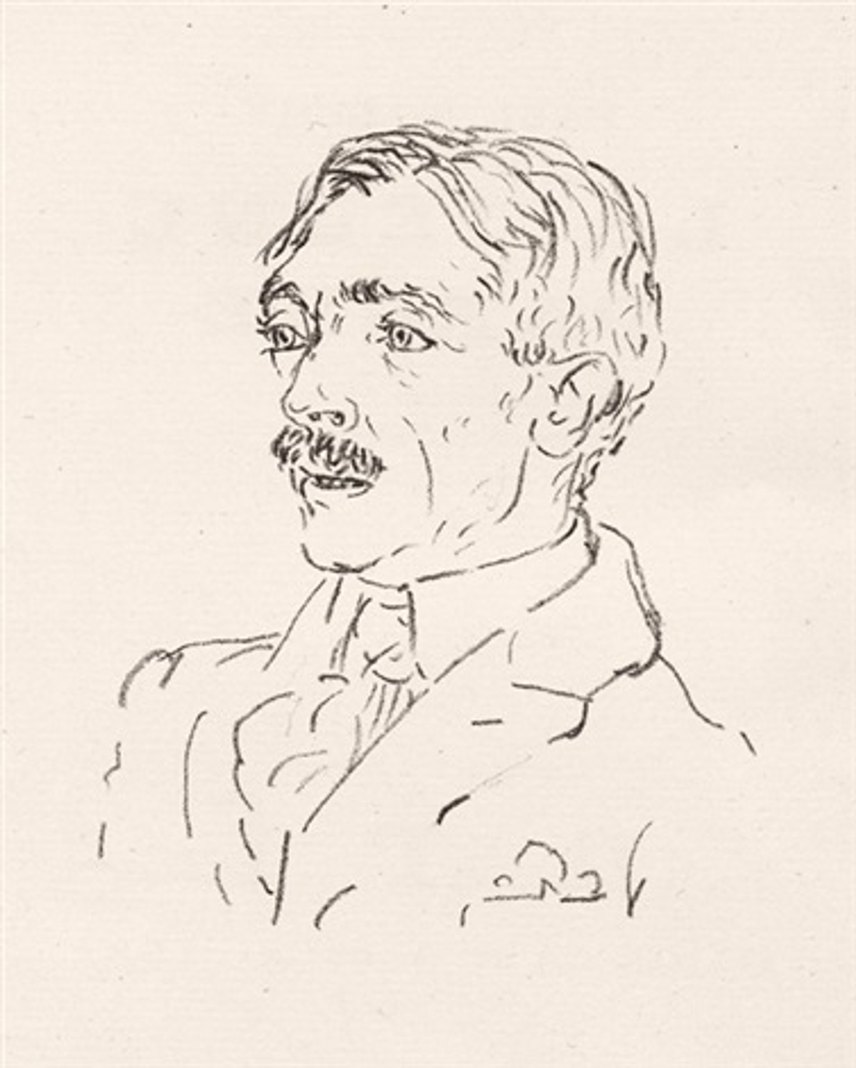Valéry’s portrait, by Picasso, which appears in the second edition of The Young Fate.