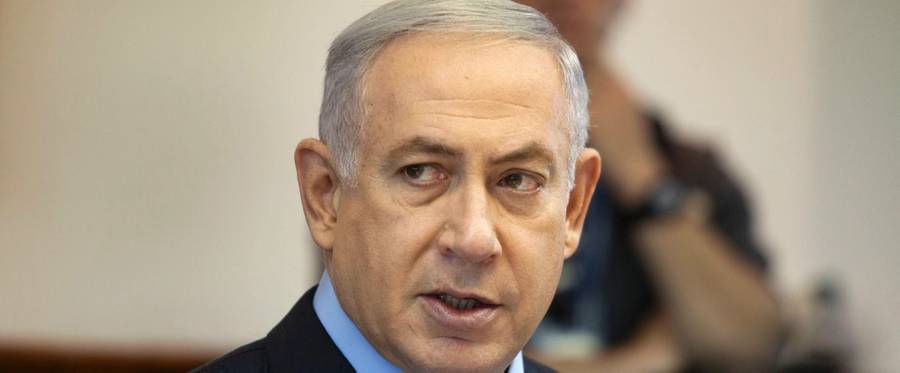 Israeli Prime Minister Benjamin Netanyahu speaks as he opens the weekly cabinet meeting at his Jerusalem's office, July 10, 2016. 