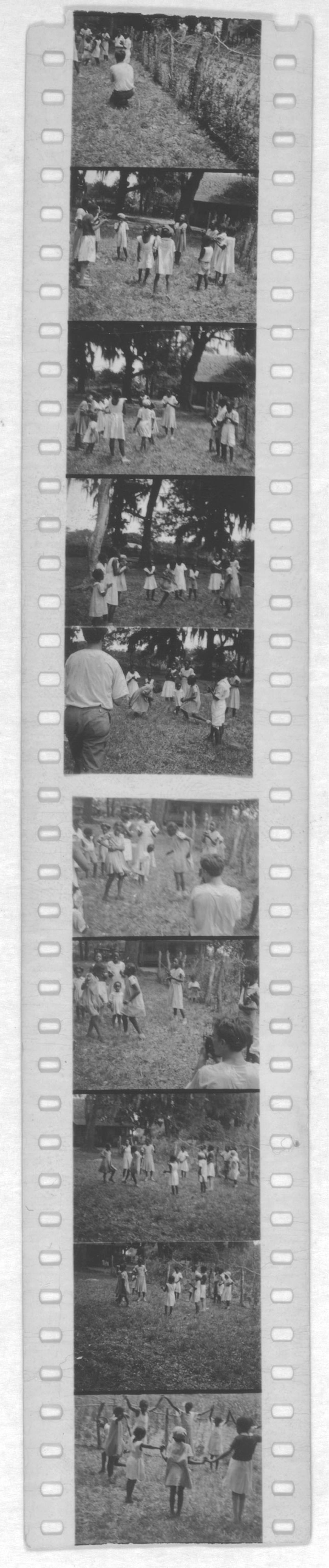 Groups of people dancing (Alan Lomax is seen making a film in one shot). Photos probably from the Georgia, Florida, and Bahamas expedition, 1935. (Alan Lomax Collection, Library of Congress)