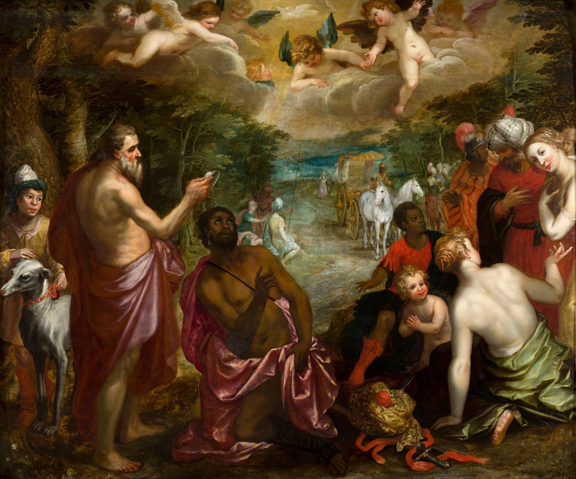 'The Baptism of Queen Candace's Eunuch,' circa 1625-30, attributed to Hendrick van Balen and Jan Brueghel the Younger