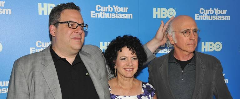 (From L to R): Jeff Garlin, Susie Essman and Larry David attend the 'Curb Your Enthusiasm' Season 8 premiere at the Time Warner Screening Room  in New York City, July 6, 2011. 