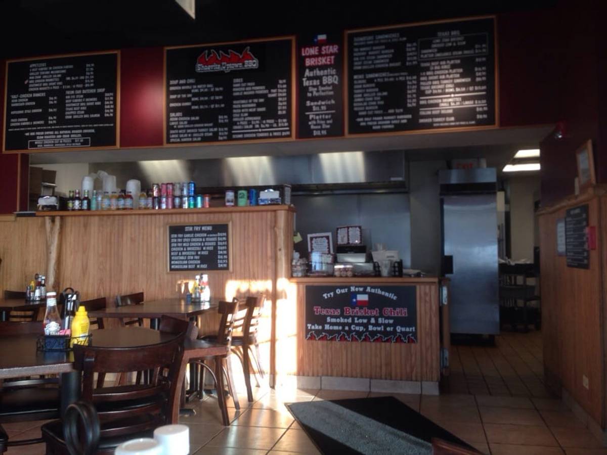 The interior of the Shaevitz BBQ joint, ready for business on Thursday afternoon. (Yelp)