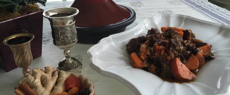 Lamb Tagine with Apricots and Prunes