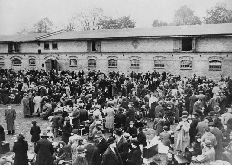 Expelled German Jews, temporarily in Zbaszyn on the Polish-German border, 1938
