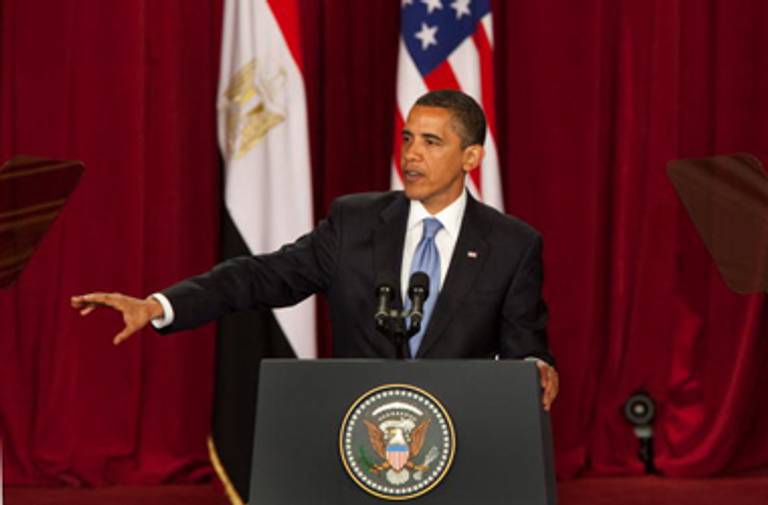 President Obama speaking in Cairo(Getty Images)