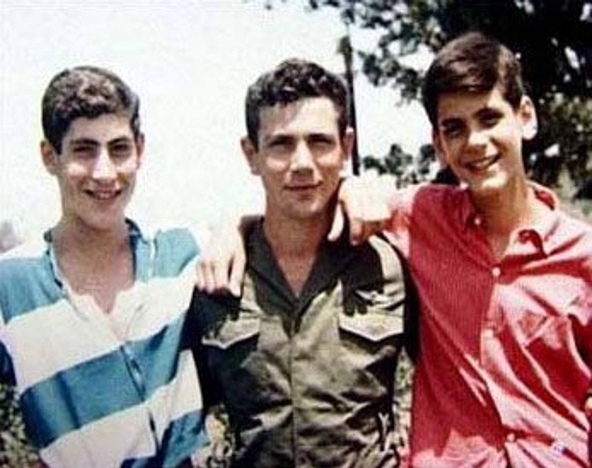 Benjamin, Yoni, and Iddo Netanyahu in an undated family photo