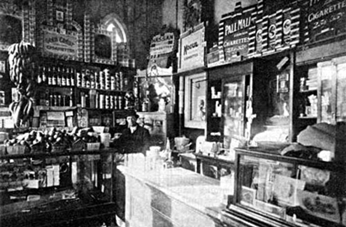 Mischa (Moses) Werier in store on Selkirk Avenue, circa 1920.(Archives of Manitoba, via the Manitoba Historical Society)