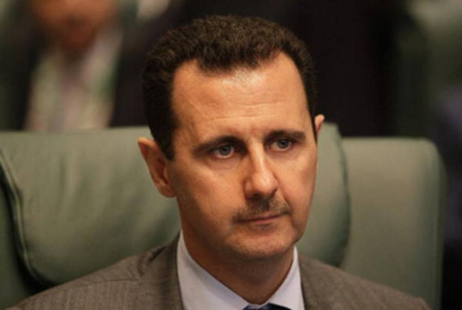 Syrian President Bashar Assad last month.(Joseph Eid/AFP/Getty Images)