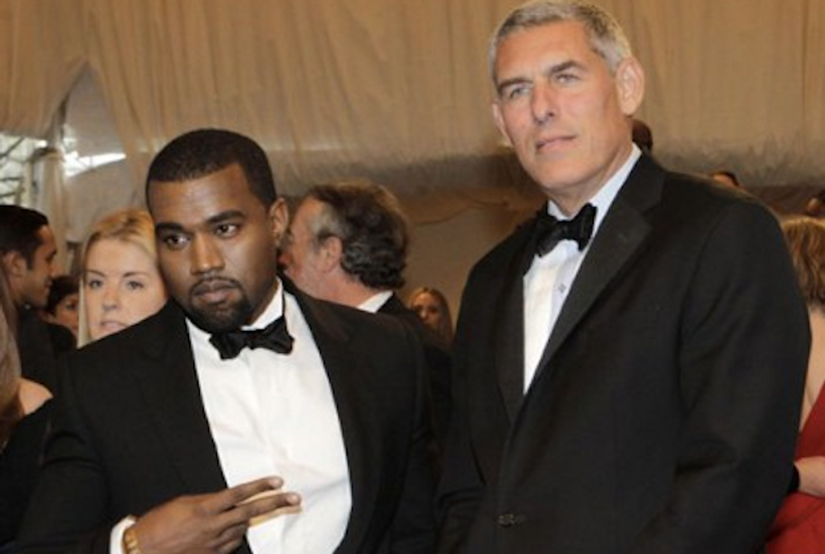 Kanye West With Lyor Cohen in 2012(Getty)