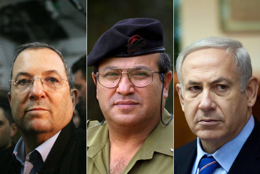 From left: Ehud Barak, Meir Dagan, and Benjamin Netanyahu.(Uriel Sinai/Getty Images; Yaakov Saar/GPO/Getty Images; Abir Sultan/Getty Images)